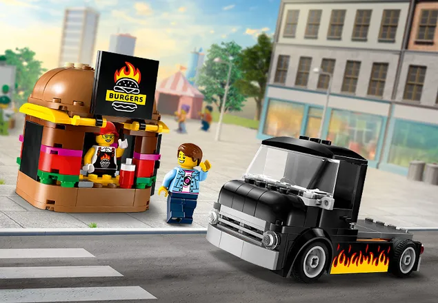 Toneta de burgeri, +5 ani, 60404, Lego City
