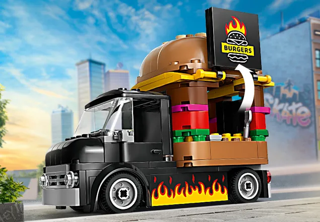 Toneta de burgeri, +5 ani, 60404, Lego City