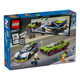 Urmarire cu masina de politie si masina puternica, +6 ani, 60415, Lego City 601587
