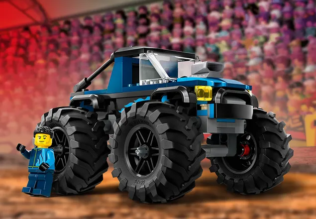 Monster Truck Albastru, +5 ani, 60402, Lego City