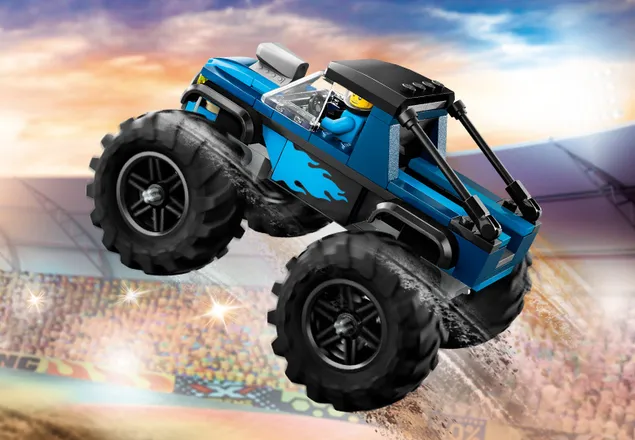 Monster Truck Albastru, +5 ani, 60402, Lego City