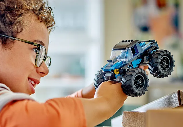 Monster Truck Albastru, +5 ani, 60402, Lego City