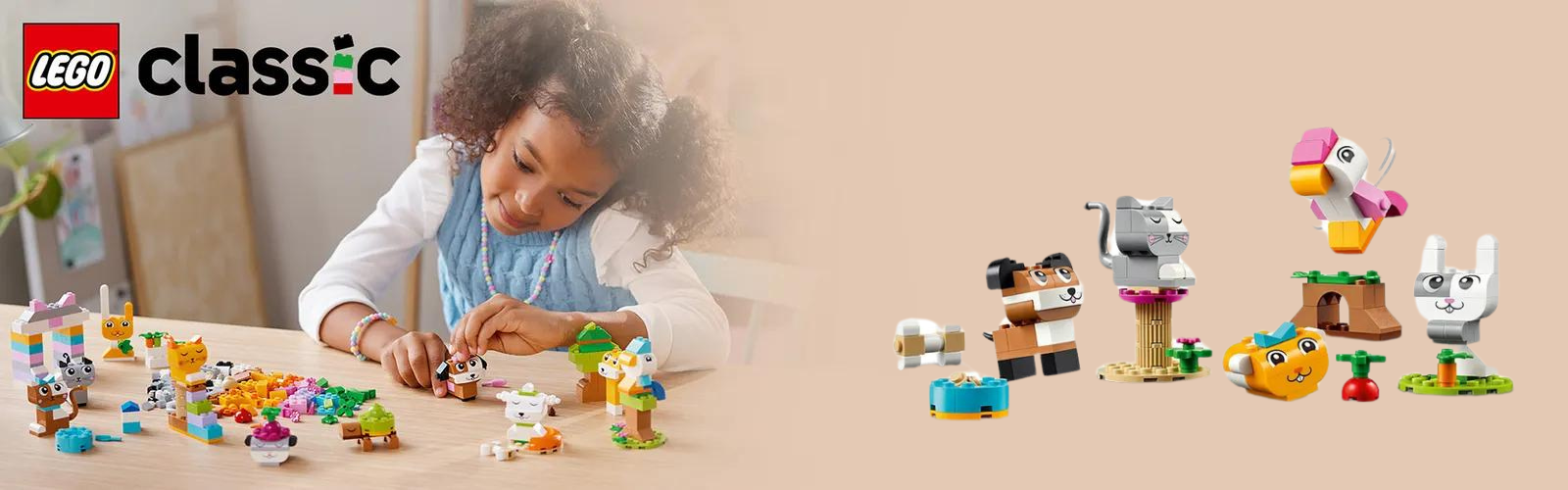 Animalute creative, +5 ani, 11034, Lego Classic