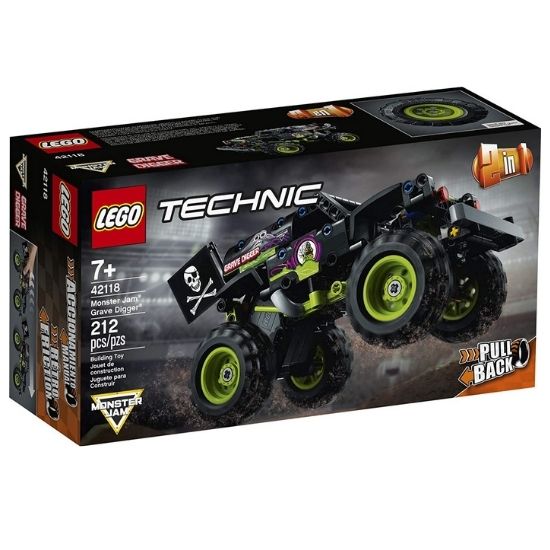 Jam Grave Digger Lego Technic 42118, +7 ani, Lego