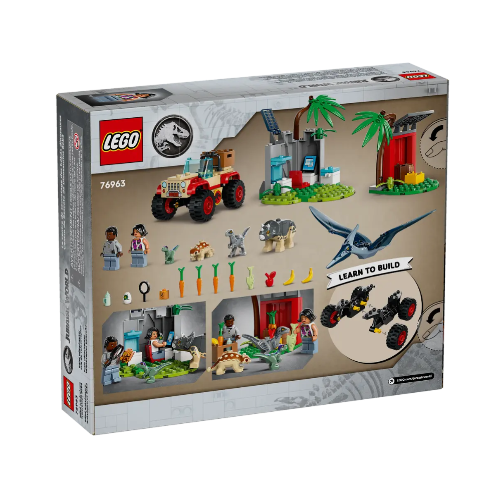 Centru de salvare pentru pui de dinozaur, 4 ani+, 76963, Lego Jurassic World