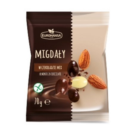 EUROHANSA MIGDALE IN MIX DE CIOCOLATA 70 GR
