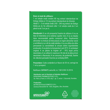 Vertikgo solutie orala, 50 ml, Nyrvusano 788793