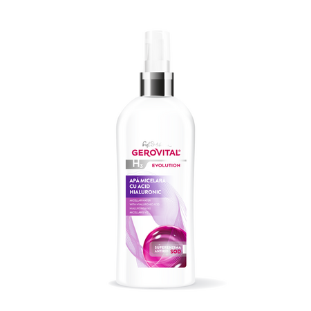 Apa micelara cu acid hialuronic Gerovital H3, 150 ml, Farmec
