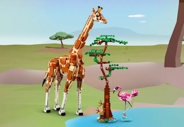 Animale salbatice din Safari, +9 ani, 31150, Lego Creator 3 in 1