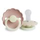 Set 2 suzete din silicon Daisy Night, Blush/Cream, 0-6 luni, Frigg 603087