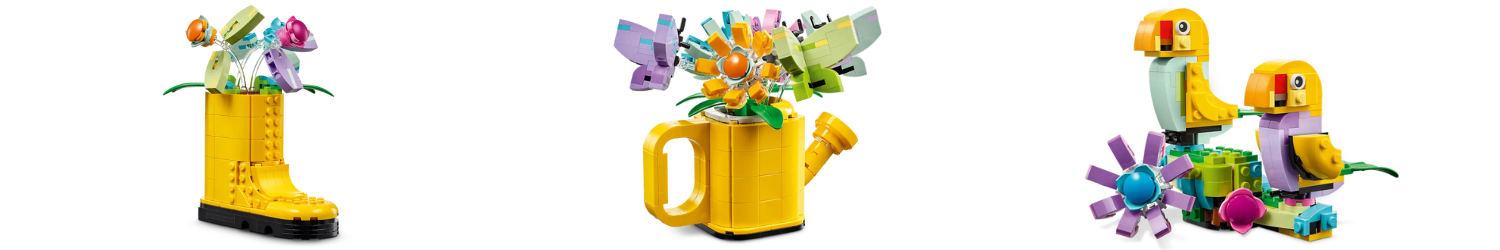 Flori in stropitoare, +8 ani, 31149, Lego Creator 3 in 1