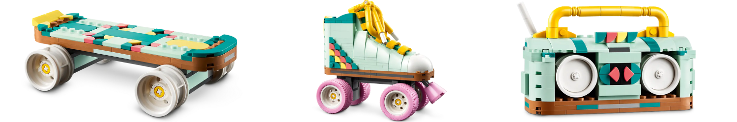Patina cu rotile Retro, +8 ani, 31148, Lego Creator 3 in 1