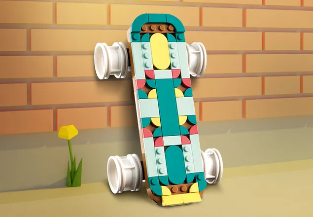 Patina cu rotile Retro, +8 ani, 31148, Lego Creator 3 in 1
