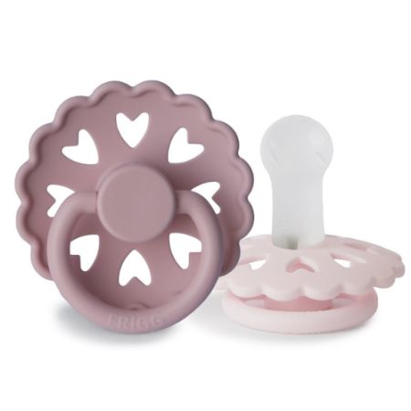 Set 2 suzete din silicon Fairytale, The little mermaid/ The snow queen, 0-6 luni, Frigg 603212