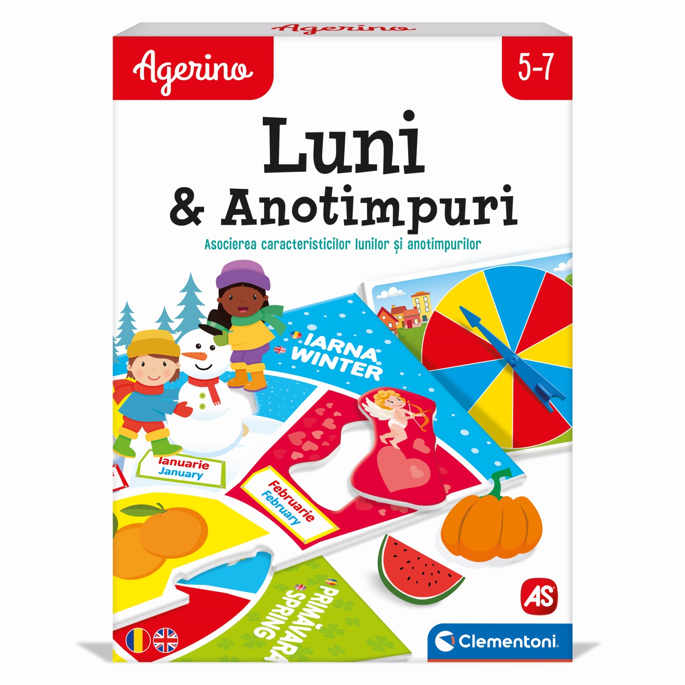 Joc educativ Luni si Anotimpuri Agerino, 5 ani+, Clementoni