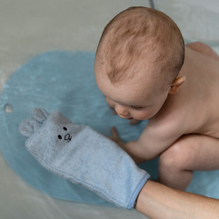 Manusa din bambus pentru baie, Albastru, Babyono 603512