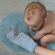 Manusa din bambus pentru baie, Albastru, Babyono 603512