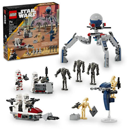 Pachet de lupta Clone Trooper si droid de lupta, 7 ani+, 75372, Lego Star Wars 603693