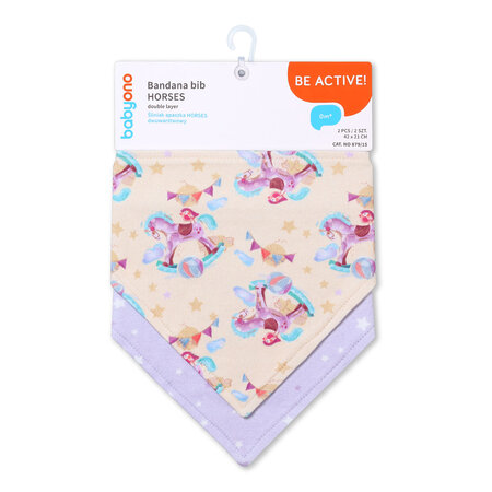 BABYONO BARBITA TRIUNGHI ESARFA HORSES 879/15