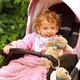 Bavetica esarfa din bumbac, 2 bucati, Caluti, Babyono 603812