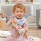 Bavetica esarfa din bumbac, 2 bucati, Floral, Babyono 603818