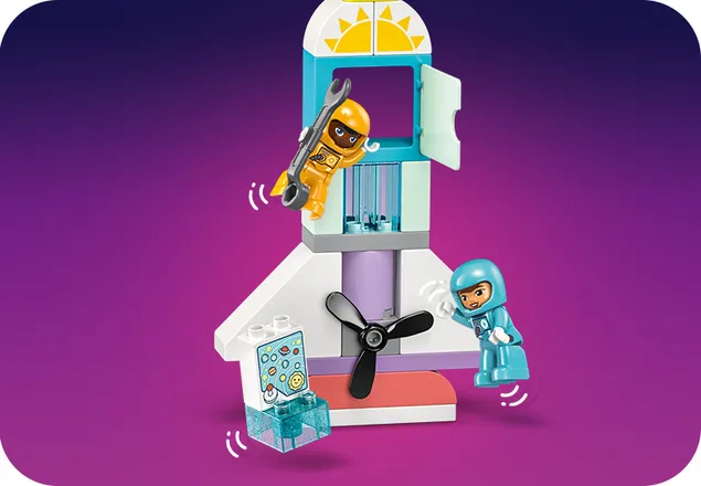 Aventura cu naveta spatiala 3 in 1, +3 ani, 10422, Lego Duplo