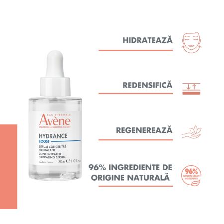 Ser concentrat, hidratant Hydrance Boost, 30 ml, Avene 604124