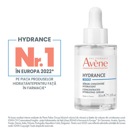 Ser concentrat, hidratant Hydrance Boost, 30 ml, Avene 604125