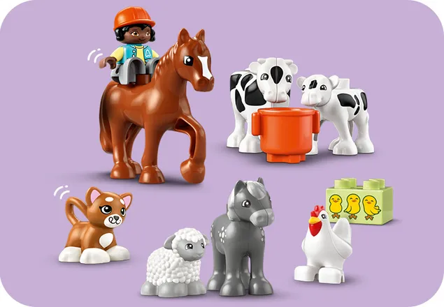 Ingrijirea animalelor la ferma, +2 ani, 10416, Lego Duplo