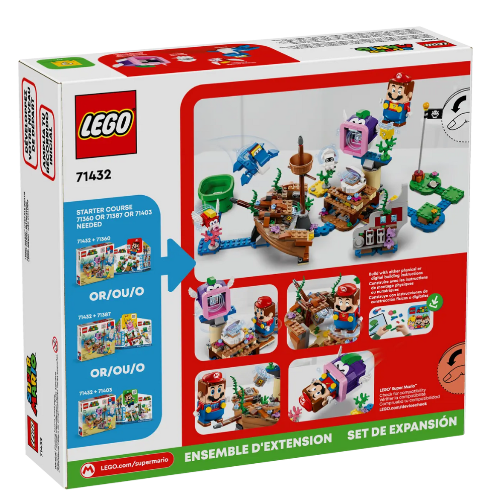 Set de extindere Aventura lui Dorrie la epava scufundata, 7 ani+, 71432, Lego Super Mario