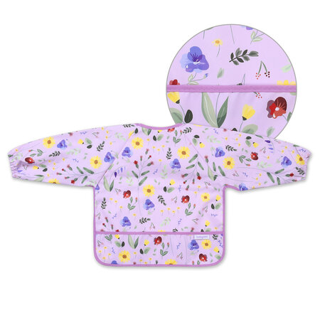 Baveta pentru copii cu maneci lungi, Gradina, Babyono 604289