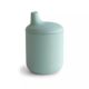 Cana din silicon Sippy, +6 luni, 175 ml, Cambridge Blue, Mushie 604485