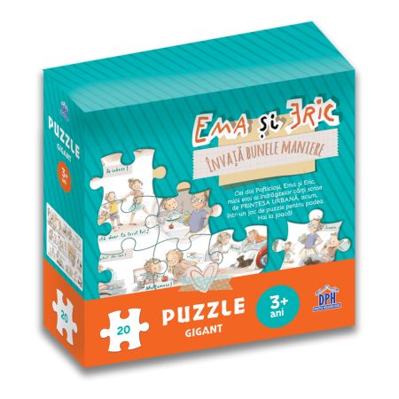 Carte Puzzle Ema si Eric invata bunele maniere, 3 ani+, DPH