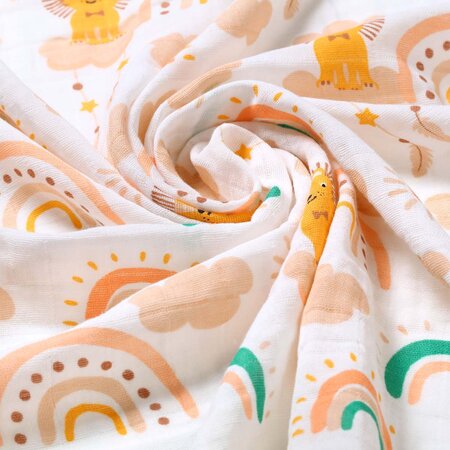 Set 3 scutece din muselina, 70x70 cm, Maro, Babyono 604694