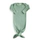 Body din bumbac organic cu nod, 0-3 luni, Roman Green, Mushie 604882