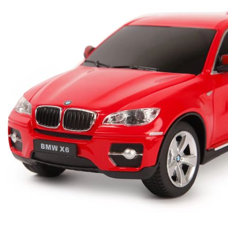 Masina cu telecomanda BMW X6, Scara 1 la 24, Rosu, Rastar 605007
