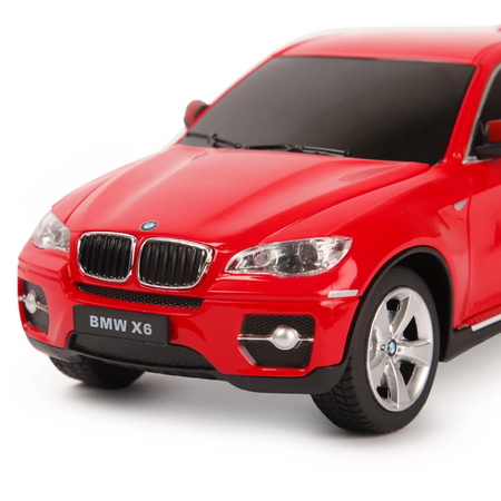 Masina cu telecomanda BMW X6, Scara 1 la 24, Rosu, Rastar 605007