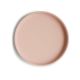 Farfurie clasica din silicon cu ventuza, Blush, Mushie 605137