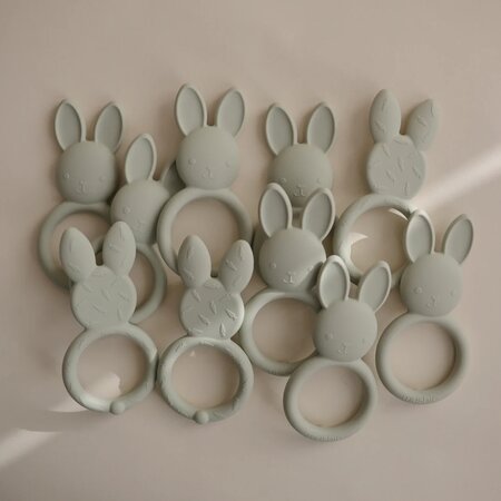 Jucarie pentru dentitie din silicon, Bunny, Mushie 605272