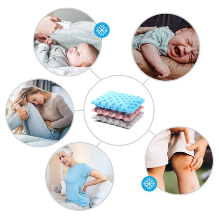 Perna anticolici cu samburi de cirese, Albastru, Babyono 605277