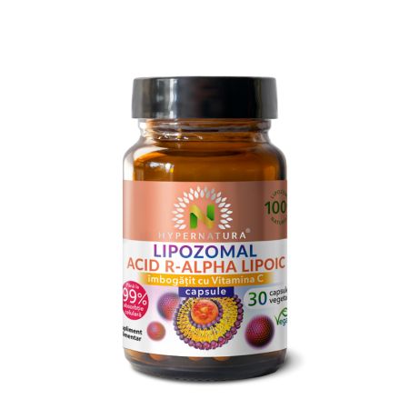 Lipozomal Acid R-Alpha-Lipoic, 30 capsule vegetale, Hypernatura