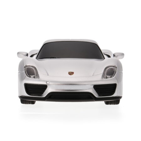 Masina cu telecomanda Porsche 918 Spyder, scara 1 la 24, Argintiu, Rastar 605598