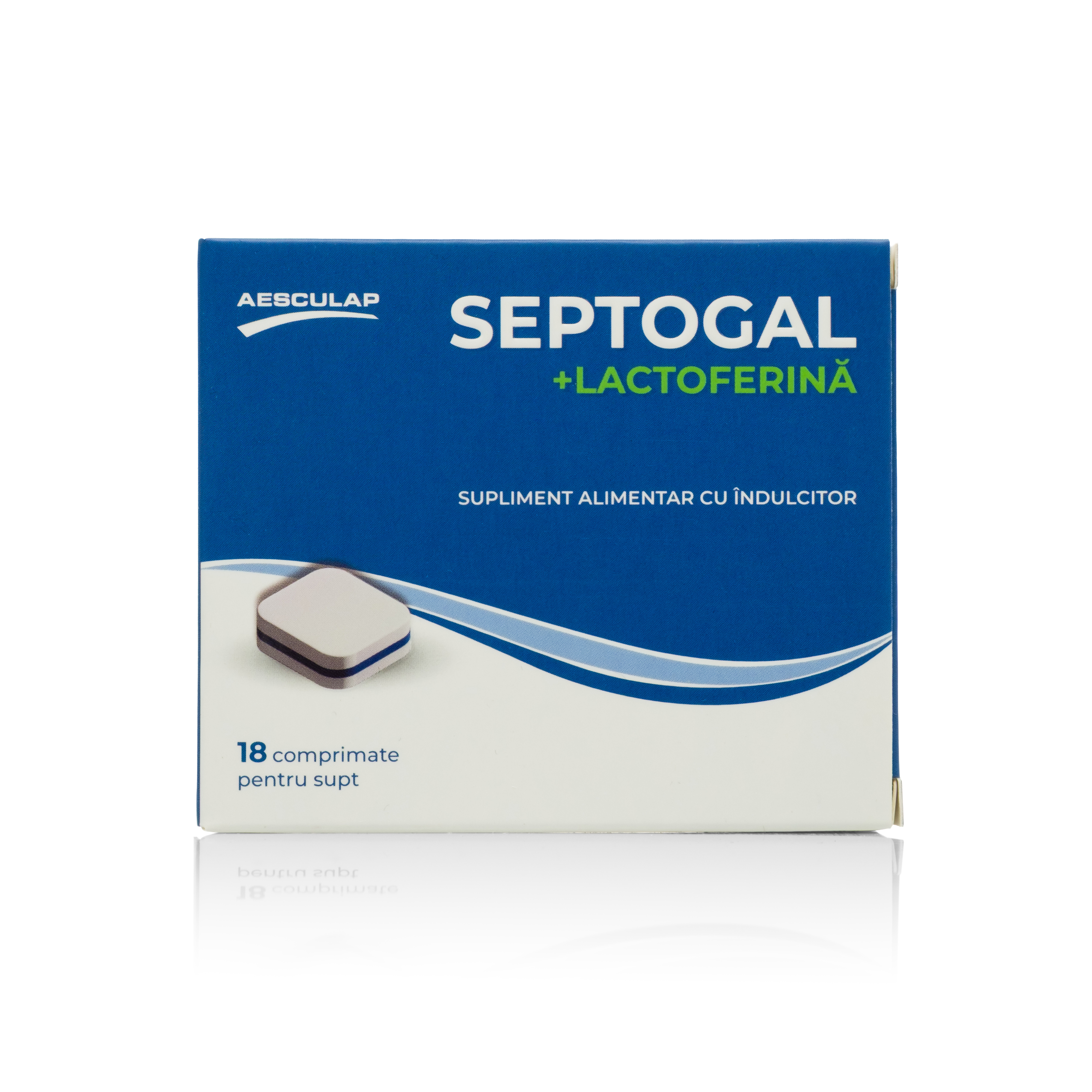 Septogal cu lactoferina, 18 comprimate de supt, Septogal