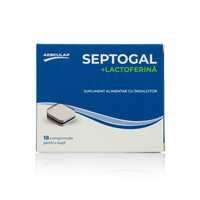Septogal cu lactoferina, 18 comprimate de supt, Septogal