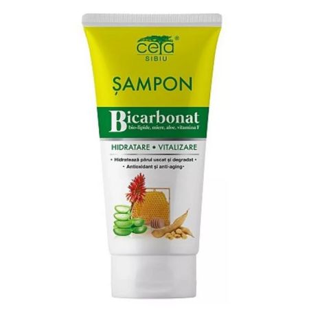 Sampon cu bicarbonat pentru hidratare si vitalizare, 200 ml, Ceta