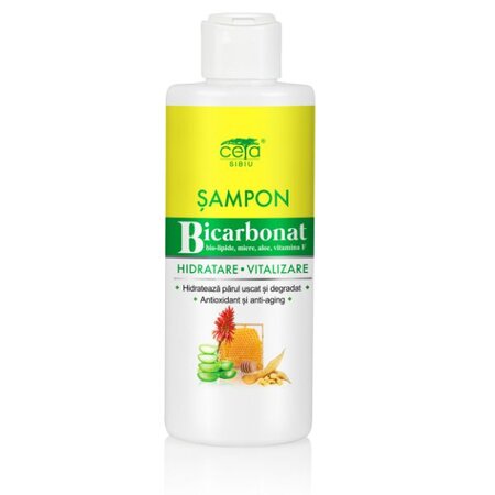Sampon cu bicarbonat pentru hidratare si vitalizare, 200 ml, Ceta