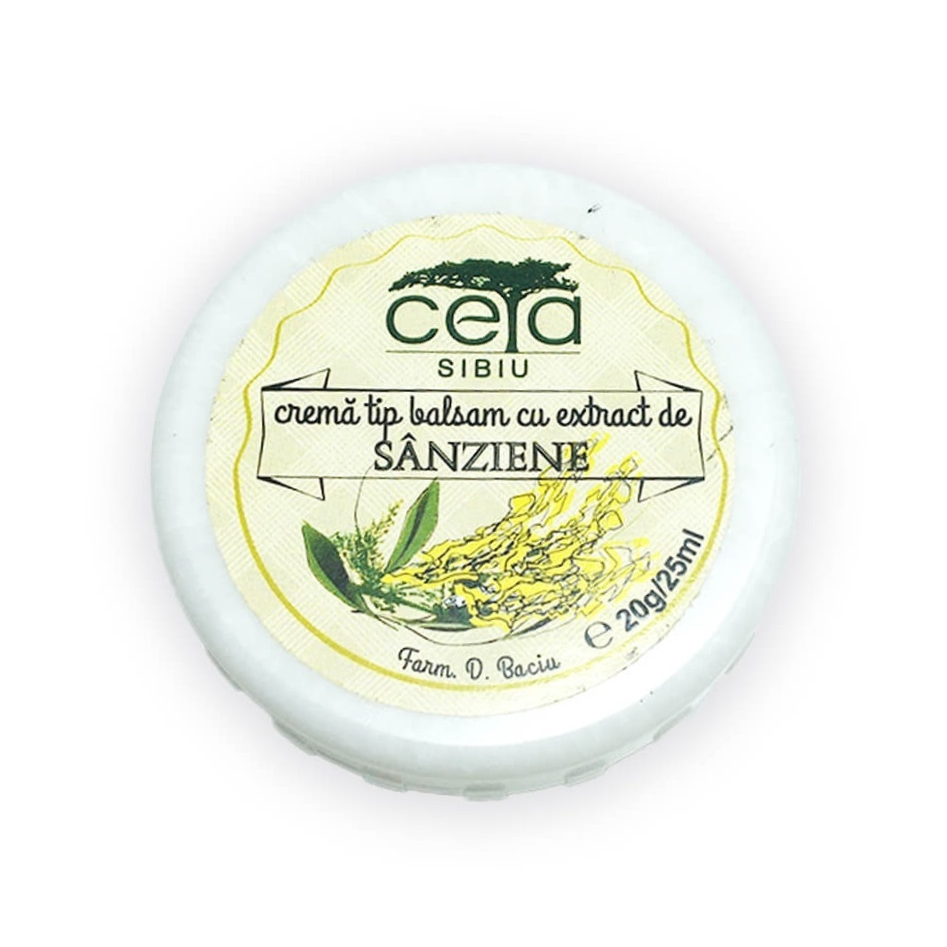 Crema tip balsam cu extract de sanziene, 20 g, Ceta