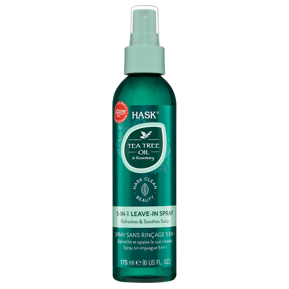 Spray leave-in 5-in-1 pentru calmarea si improspatarea scalpului Tea Tree Oil, 175 ml, Hask