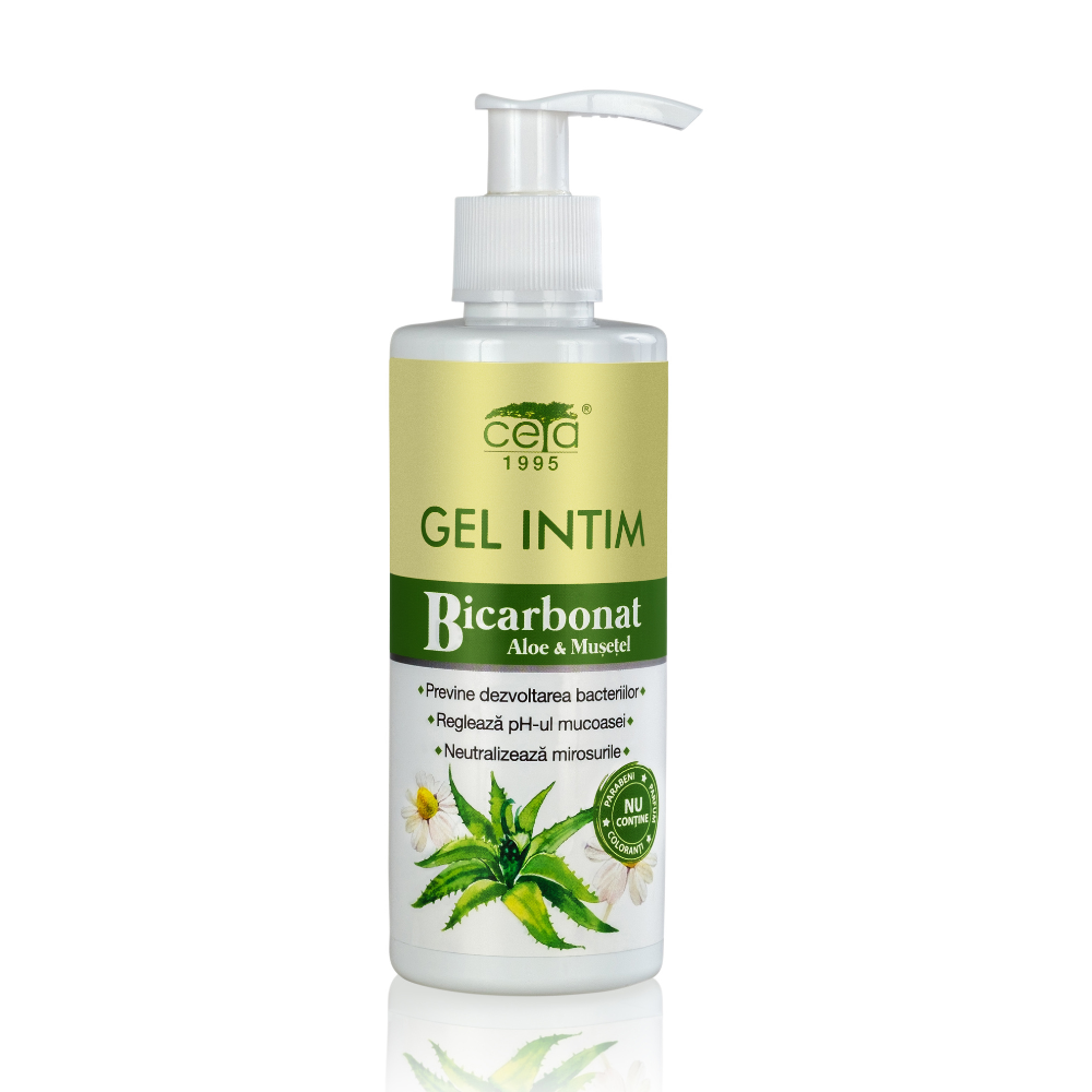 Gel intim cu bicarbonat aloe si musetel, 200 ml, Ceta