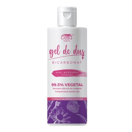 Gel de dus 99.5% vegetala cu bicarbonat, aloe, galbenele si musetel